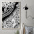 Polynesia Canvas Wall Art Polynesian Tropical Flowers Black Pastel Vibes - Wonder Print Shop