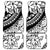 Polynesia Car Mats Polynesian Tropical Flowers Black Pastel Vibes - Wonder Print Shop