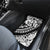 Polynesia Car Mats Polynesian Tropical Flowers Black Pastel Vibes - Wonder Print Shop