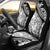Polynesia Car Seat Cover Polynesian Tropical Flowers Black Pastel Vibes - Wonder Print Shop