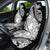 Polynesia Car Seat Cover Polynesian Tropical Flowers Black Pastel Vibes - Wonder Print Shop