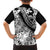 Polynesia Kid Hawaiian Shirt Polynesian Tropical Flowers Black Pastel Vibes - Wonder Print Shop