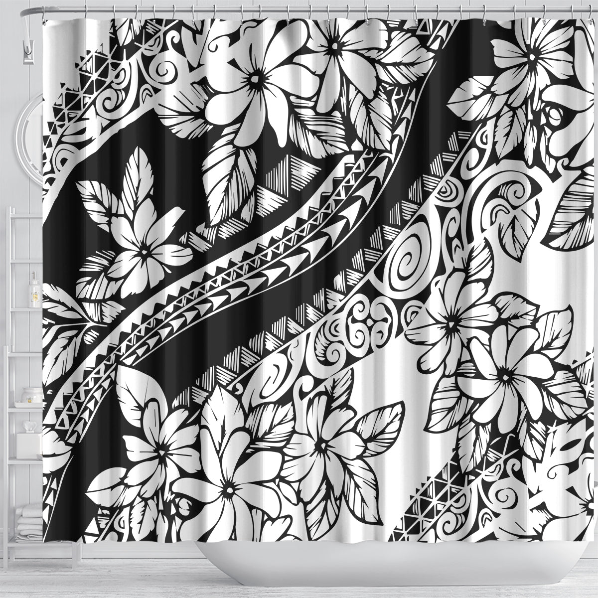polynesia-shower-curtain-polynesian-tropical-flowers-black-pastel-vibes