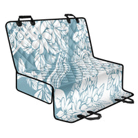 Polynesia Back Car Seat Cover Polynesian Tropical Flowers Blue Pastel Vibes - Wonder Print Shop