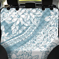 Polynesia Back Car Seat Cover Polynesian Tropical Flowers Blue Pastel Vibes - Wonder Print Shop