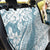 Polynesia Back Car Seat Cover Polynesian Tropical Flowers Blue Pastel Vibes - Wonder Print Shop