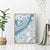 Polynesia Canvas Wall Art Polynesian Tropical Flowers Blue Pastel Vibes - Wonder Print Shop