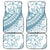 Polynesia Car Mats Polynesian Tropical Flowers Blue Pastel Vibes - Wonder Print Shop