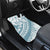 Polynesia Car Mats Polynesian Tropical Flowers Blue Pastel Vibes - Wonder Print Shop