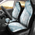 Polynesia Car Seat Cover Polynesian Tropical Flowers Blue Pastel Vibes - Wonder Print Shop