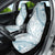 Polynesia Car Seat Cover Polynesian Tropical Flowers Blue Pastel Vibes - Wonder Print Shop