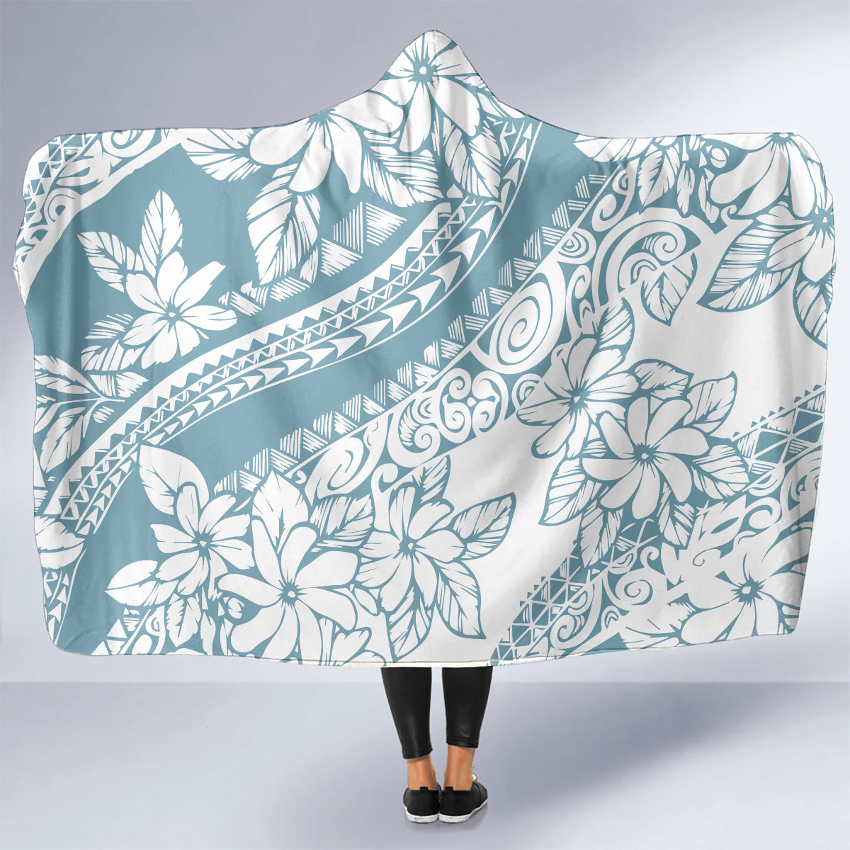 polynesia-hooded-blanket-polynesian-tropical-flowers-blue-pastel-vibes