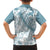 Polynesia Kid Hawaiian Shirt Polynesian Tropical Flowers Blue Pastel Vibes - Wonder Print Shop
