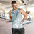 Polynesia Men Tank Top Polynesian Tropical Flowers Blue Pastel Vibes - Wonder Print Shop