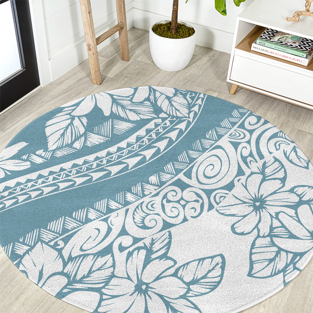 polynesia-round-carpet-polynesian-tropical-flowers-blue-pastel-vibes