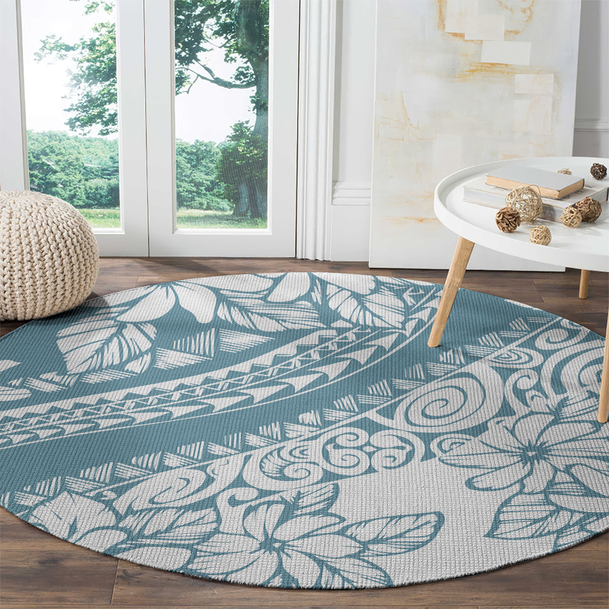 polynesia-round-carpet-polynesian-tropical-flowers-blue-pastel-vibes