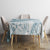 Polynesia Tablecloth Polynesian Tropical Flowers Blue Pastel Vibes - Wonder Print Shop