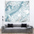 Polynesia Tapestry Polynesian Tropical Flowers Blue Pastel Vibes - Wonder Print Shop