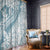 Polynesia Window Curtain Polynesian Tropical Flowers Blue Pastel Vibes - Wonder Print Shop