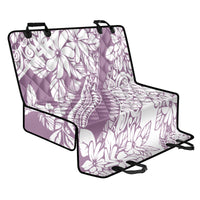 Polynesia Back Car Seat Cover Polynesian Tropical Flowers Purple Pastel Vibes - Wonder Print Shop