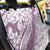 Polynesia Back Car Seat Cover Polynesian Tropical Flowers Purple Pastel Vibes - Wonder Print Shop