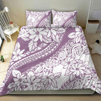 Polynesia Bedding Set Polynesian Tropical Flowers Purple Pastel Vibes - Wonder Print Shop