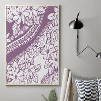 Polynesia Canvas Wall Art Polynesian Tropical Flowers Purple Pastel Vibes - Wonder Print Shop