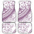 Polynesia Car Mats Polynesian Tropical Flowers Purple Pastel Vibes - Wonder Print Shop