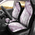 Polynesia Car Seat Cover Polynesian Tropical Flowers Purple Pastel Vibes - Wonder Print Shop