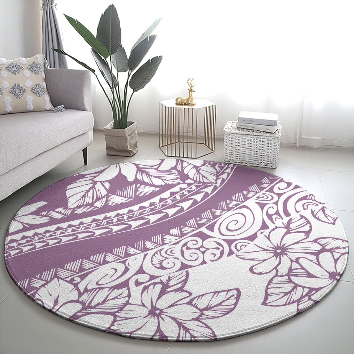 polynesia-round-carpet-polynesian-tropical-flowers-purple-pastel-vibes