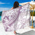 Polynesia Sarong Polynesian Tropical Flowers Purple Pastel Vibes - Wonder Print Shop