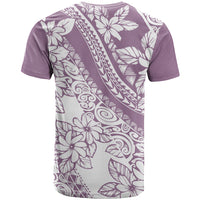 Polynesia T Shirt Polynesian Tropical Flowers Purple Pastel Vibes - Wonder Print Shop