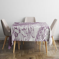 Polynesia Tablecloth Polynesian Tropical Flowers Purple Pastel Vibes - Wonder Print Shop