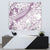 Polynesia Tapestry Polynesian Tropical Flowers Purple Pastel Vibes - Wonder Print Shop