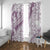 Polynesia Window Curtain Polynesian Tropical Flowers Purple Pastel Vibes - Wonder Print Shop