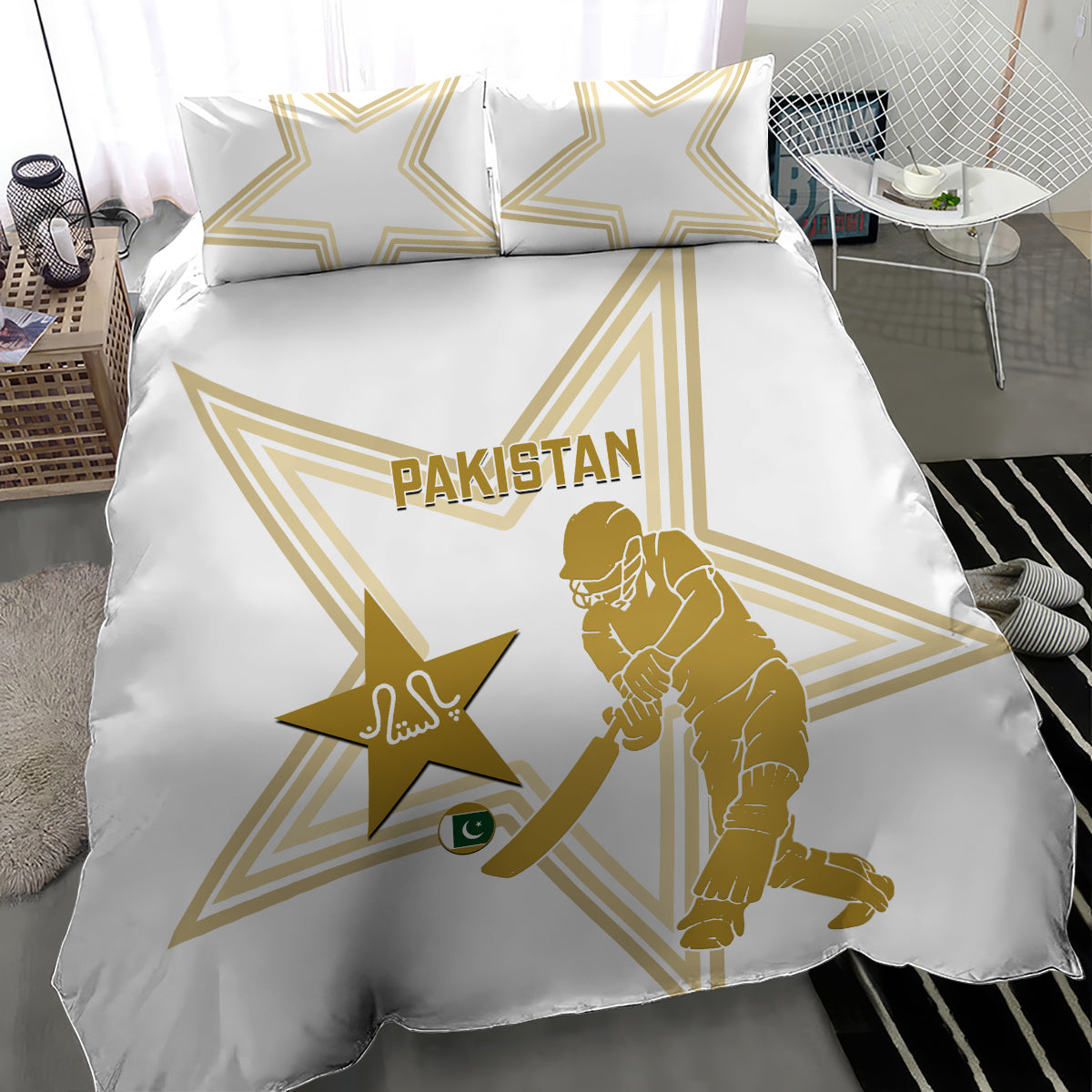 Pakistan Cricket Bedding Set 2023 Go Shaheens - Wonder Print Shop
