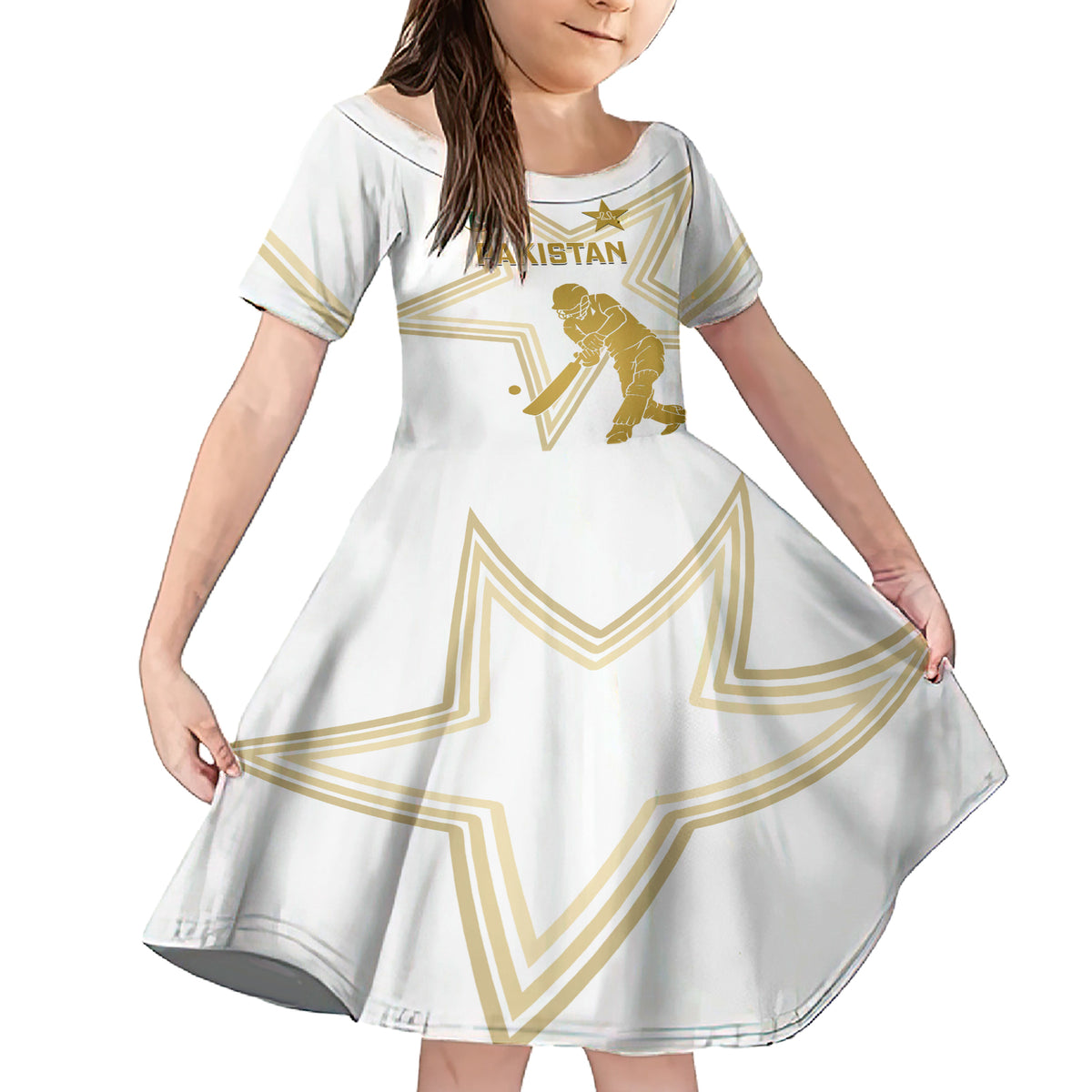 Custom Pakistan Cricket Family Matching Short Sleeve Bodycon Dress and Hawaiian Shirt 2023 Go Shaheens - Wonder Print Shop