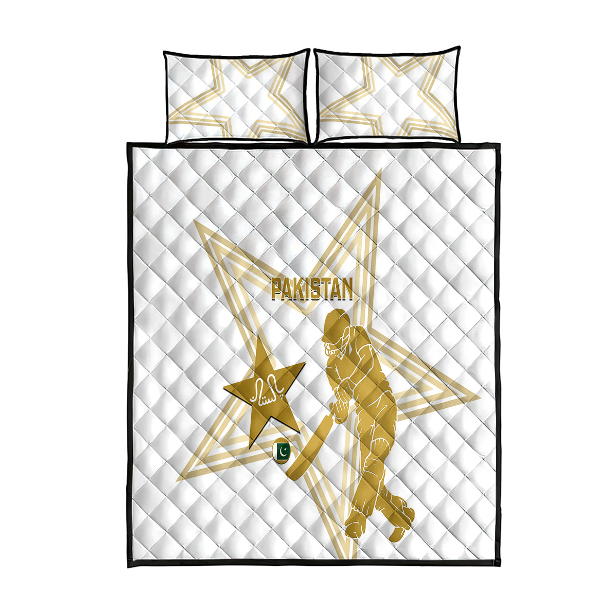 Pakistan Cricket Quilt Bed Set 2023 Go Shaheens - Wonder Print Shop