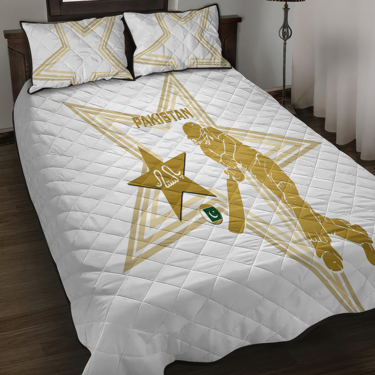 Pakistan Cricket Quilt Bed Set 2023 Go Shaheens - Wonder Print Shop