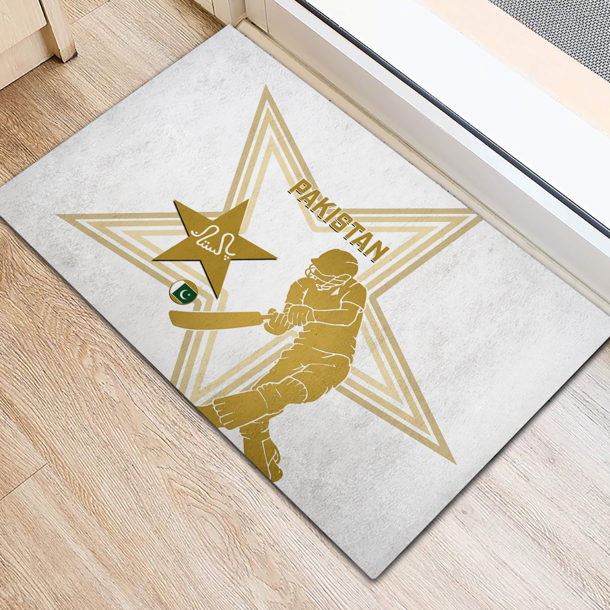Pakistan Cricket Rubber Doormat 2023 Go Shaheens - Wonder Print Shop