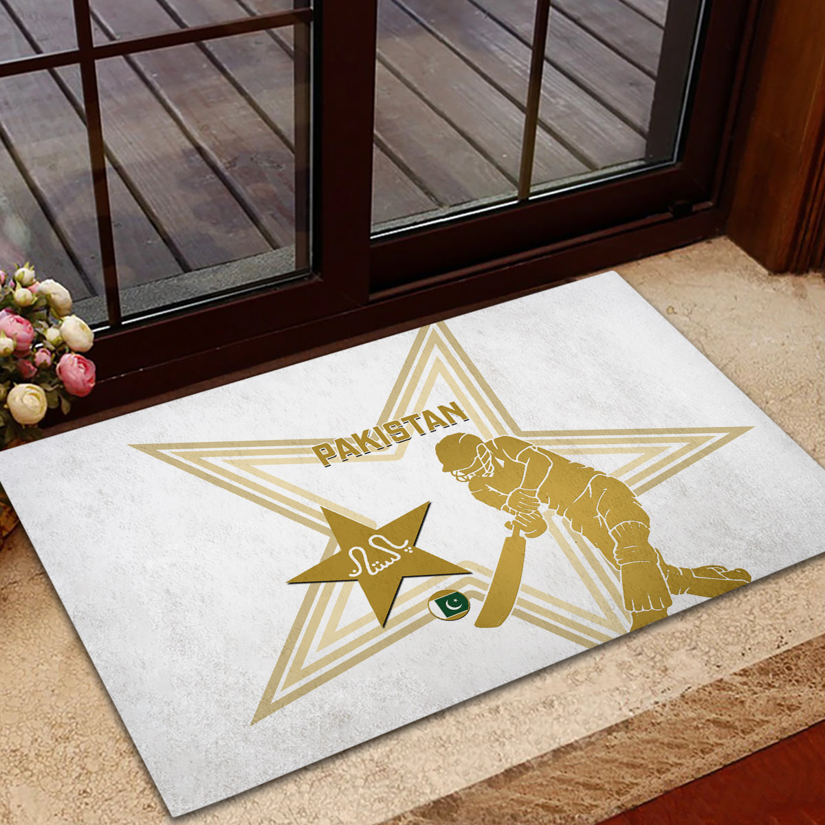 Pakistan Cricket Rubber Doormat 2023 Go Shaheens - Wonder Print Shop