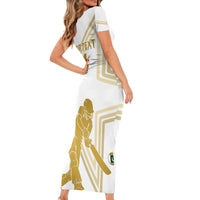 Custom Pakistan Cricket Short Sleeve Bodycon Dress 2023 Go Shaheens - Wonder Print Shop