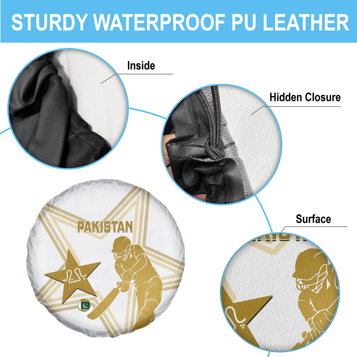 Pakistan Cricket Spare Tire Cover 2023 Go Shaheens - Wonder Print Shop