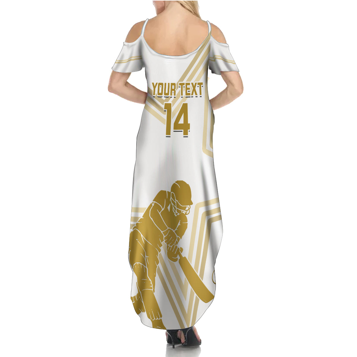Custom Pakistan Cricket Summer Maxi Dress 2023 Go Shaheens - Wonder Print Shop