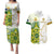 Australia And Pakistan Cricket Couples Matching Puletasi Dress and Hawaiian Shirt Boxing Day 2023 Test Aussie With Shaheens - Wonder Print Shop