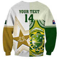 Custom Australia And Pakistan Cricket Sweatshirt Boxing Day 2023 Test Aussie With Shaheens - Wonder Print Shop