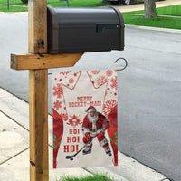 Christmas Canada Hockey Garden Flag Merry Hockey-Mas Maple Leaves Pattern - Wonder Print Shop
