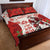 Christmas Canada Hockey Quilt Bed Set Merry Hockey-Mas Maple Leaves Pattern - Wonder Print Shop