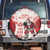 Christmas Canada Hockey Spare Tire Cover Merry Hockey-Mas Maple Leaves Pattern - Wonder Print Shop