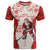 Christmas Canada Hockey T Shirt Merry Hockey-Mas Maple Leaves Pattern - Wonder Print Shop